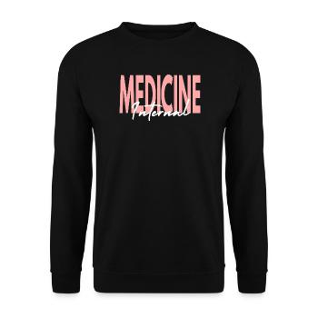 Innerer Mediziner Arzt Gift - Unisex Pullover - Schwarz - Vorne - Alina (178cm) & Michal (187cm)