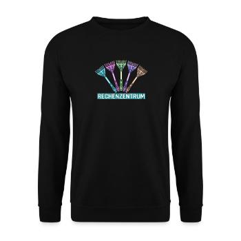 Leiter Vom Rechenzentrum Gartenarbeit Gärtner - Unisex Pullover - Schwarz - Vorne - Alina (178cm) & Michal (187cm)