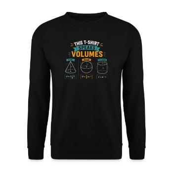 Lustige Mathematik Naturwissenschaften Mathematik sprechen Bände - Unisex Pullover - Schwarz - Vorne - Alina (178cm) & Michal (187cm)