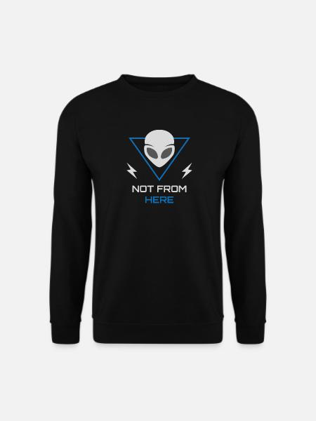 Alien UFO Sci Fi Outsider - Unisex Sweatshirt - black