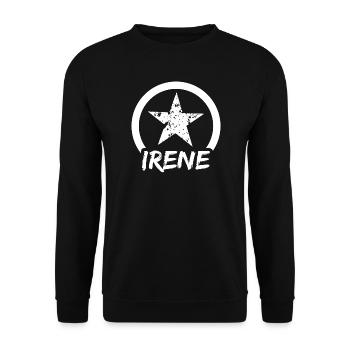 Gift for Irene - Unisex Sweatshirt - black - Front - Alina (178cm) & Michal (187cm)