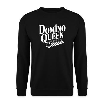 Dominokönigin - Unisex Pullover - Schwarz - Vorne - Alina (178cm) & Michal (187cm)