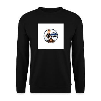 Kleiner Murmel Große Träume - Unisex Pullover - Schwarz - Vorne - Alina (178cm) & Michal (187cm)