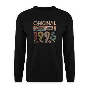 30. Geburtstag, 30 Jahre - Unisex Pullover - Schwarz - Vorne - Alina (178cm) & Michal (187cm)