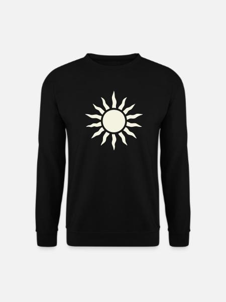 Sun with ray frame - Unisex Sweatshirt - black
