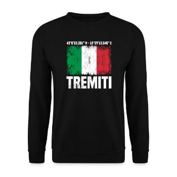 Tremiti Coordinates - Unisex Sweatshirt - black - Front - Alina (178cm) & Michal (187cm)