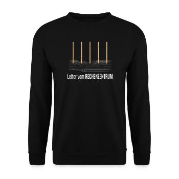 Leiter Vom Rechenzentrum Gartenarbeit Gärtner - Unisex Pullover - Schwarz - Vorne - Alina (178cm) & Michal (187cm)