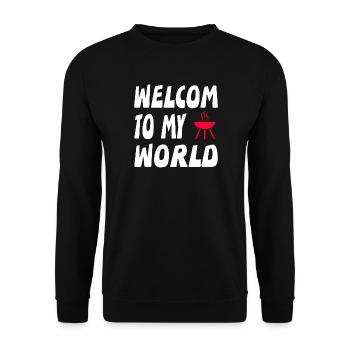 Grillen - Unisex Pullover - Schwarz - Vorne - Alina (178cm) & Michal (187cm)