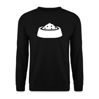 Bowl Pet Gift - Unisex Sweatshirt - black - Front - Alina (178cm) & Michal (187cm)