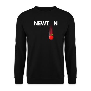 Crimson Apple Burst - Unisex Sweatshirt - black - Front - Alina (178cm) & Michal (187cm)