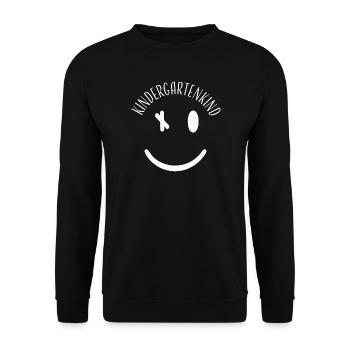 Enfant de maternelle – Design minimaliste pour enfants - Sweat-shirt Unisexe - noir - Devant - Alina (178cm) & Michal (187cm)