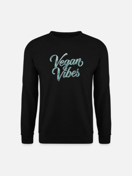 Vegan Vibes Veganism Statement - Unisex Sweatshirt - black