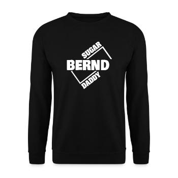 Bernd als Geld - Unisex Pullover - Schwarz - Vorne - Alina (178cm) & Michal (187cm)