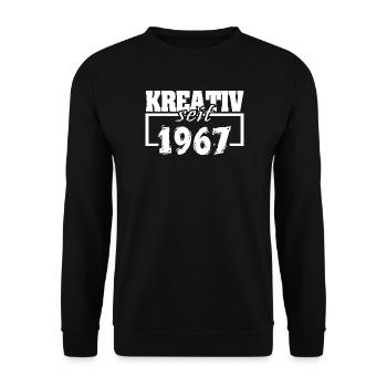 1967 - Unisex Pullover - Schwarz - Vorne - Alina (178cm) & Michal (187cm)