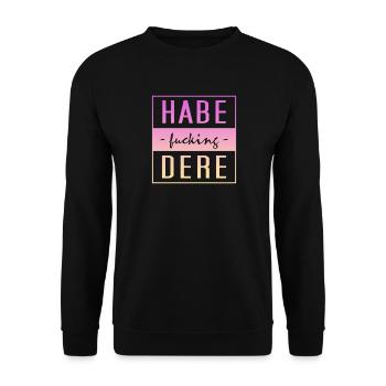 Habe Dere, habe dere, Servus - Unisex Pullover - Schwarz - Vorne - Alina (178cm) & Michal (187cm)