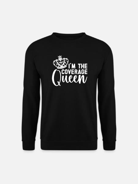 Insurance Agent Costume Coverage Queen Medicare - Unisex Pullover - Schwarz