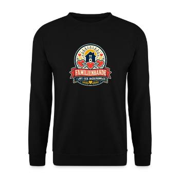 Familienbande Laut Lieb Unzertrennlich - Unisex Pullover - Schwarz - Vorne - Alina (178cm) & Michal (187cm)
