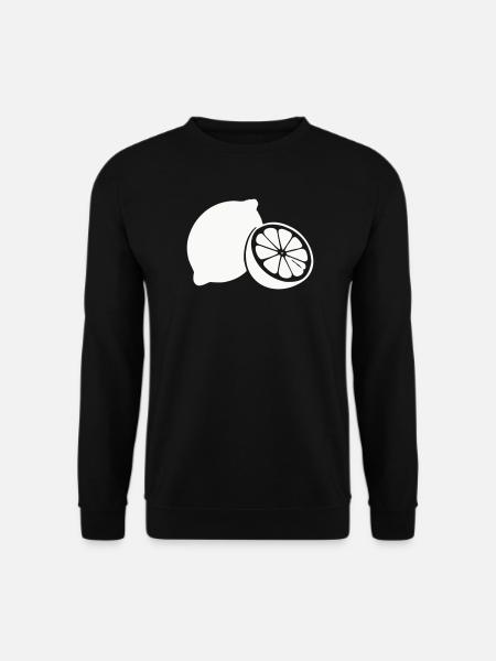 Citrus Silhouette Lemons - Unisex Sweatshirt - black