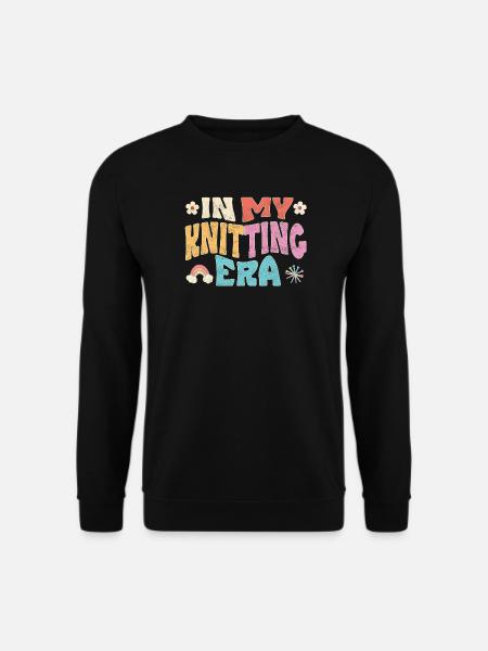 In my knitting era - Unisex Sweatshirt - black