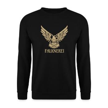 Fauconnerie Faucon Aigle Fauconnière Fauconnière - Sweat-shirt Unisexe - noir - Devant - Alina (178cm) & Michal (187cm)