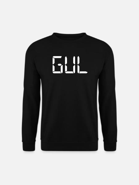 Gelb – LCD - Unisex Pullover - Schwarz
