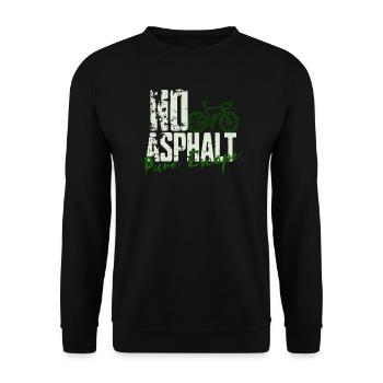 No Asphalt Pure Escape - Unisex Sweatshirt - black - Front - Alina (178cm) & Michal (187cm)