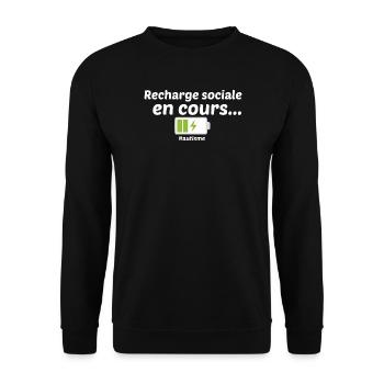 Recherche sociale en cours...autisme - Sweat-shirt Unisexe - noir - Devant - Alina (178cm) & Michal (187cm)