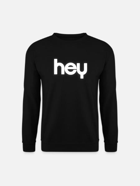 HEY Cloudline Abstract Banner - Unisex Pullover - Schwarz
