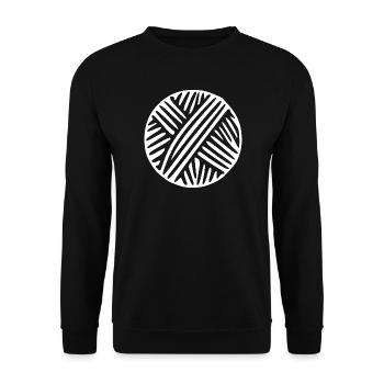 Handarbeit stricken häkeln Geschenk   - Unisex Pullover - Schwarz - Vorne - Alina (178cm) & Michal (187cm)