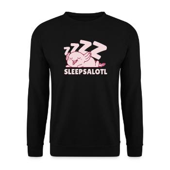Sleepsalotl - Sweat-shirt Unisexe - noir - Devant - Alina (178cm) & Michal (187cm)