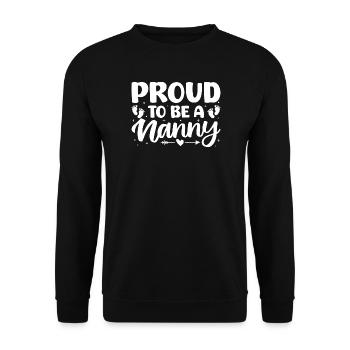 Childcare Provider Proud To Be A Nanny Daycare - Unisex Pullover - Schwarz - Vorne - Alina (178cm) & Michal (187cm)