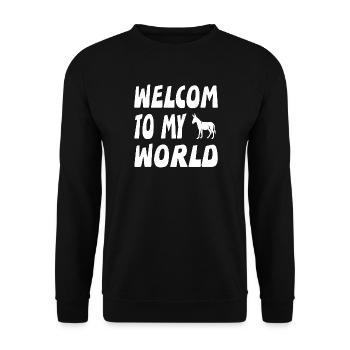 donkey - Unisex Sweatshirt - black - Front - Alina (178cm) & Michal (187cm)