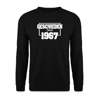 Sprueche 1967 - Unisex Pullover - Schwarz - Vorne - Alina (178cm) & Michal (187cm)