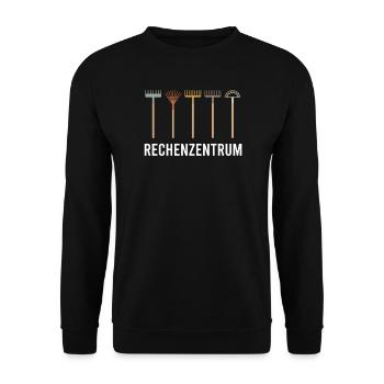 Rechenzentrum Garden Rake Gardener Gardening IT - Unisex Pullover - Schwarz - Vorne - Alina (178cm) & Michal (187cm)