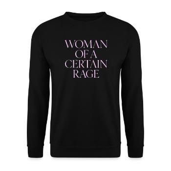 Woman Of A Certain Rage T-Shirt Pink Elegant - Unisex Sweatshirt - black - Front - Alina (178cm) & Michal (187cm)