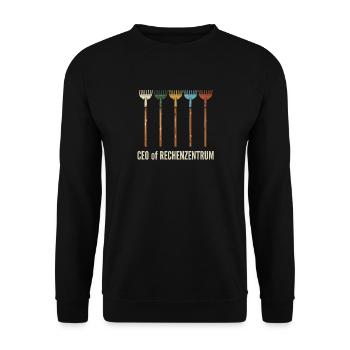 CEO of Data Center - Unisex Sweatshirt - black - Front - Alina (178cm) & Michal (187cm)