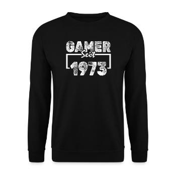 Gamer 1973 - Sweat-shirt Unisexe - noir - Devant - Alina (178cm) & Michal (187cm)