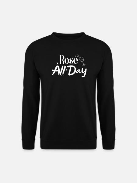 Rosé all day - Unisex Sweatshirt - black