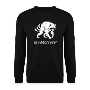 Gymothy - Unisex Sweatshirt - black - Front - Alina (178cm) & Michal (187cm)