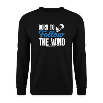 Follow – Kitesurfing T-Shirt - Unisex Pullover - Schwarz - Vorne - Alina (178cm) & Michal (187cm)