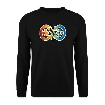 Contrôleur Invinity - Sweat-shirt Unisexe - noir - Devant - Alina (178cm) & Michal (187cm)