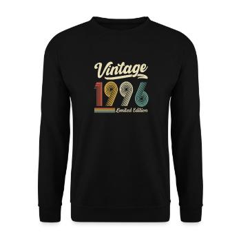 Édition limitée Vintage 1996 30e anniversaire - Sweat-shirt Unisexe - noir - Devant - Alina (178cm) & Michal (187cm)