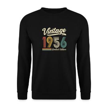 Édition limitée vintage 1956 70e anniversaire - Sweat-shirt Unisexe - noir - Devant - Alina (178cm) & Michal (187cm)