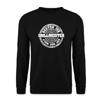 Profession: Grill Master - Unisex Sweatshirt - black - Front - Alina (178cm) & Michal (187cm)