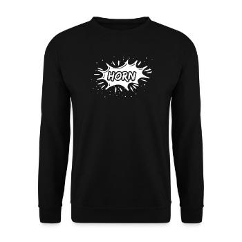 Cor en cadeau - Sweat-shirt Unisexe - noir - Devant - Alina (178cm) & Michal (187cm)