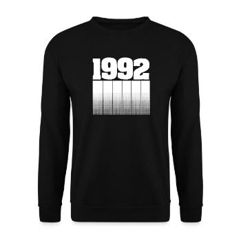 1992 - Sweat-shirt Unisexe - noir - Devant - Alina (178cm) & Michal (187cm)