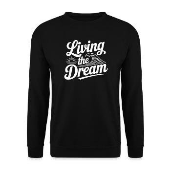 Vivre le rêve - Sweat-shirt Unisexe - noir - Devant - Alina (178cm) & Michal (187cm)