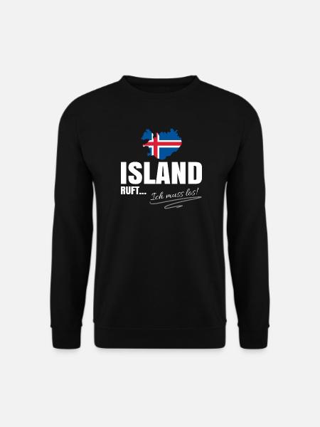 Island Auswandern - Unisex Pullover - Schwarz