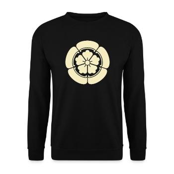 Vintage-Orientalisches Palegel-Oda Japan Mon Art - Unisex Pullover - Schwarz - Vorne - Alina (178cm) & Michal (187cm)