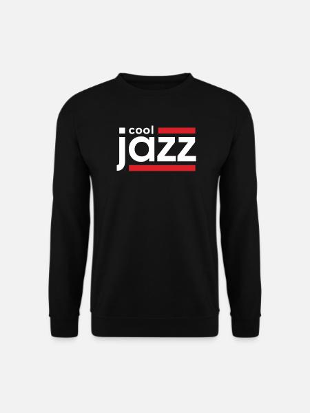 Cool Jazz Logo with Red Bars - Unisex Sweatshirt - black